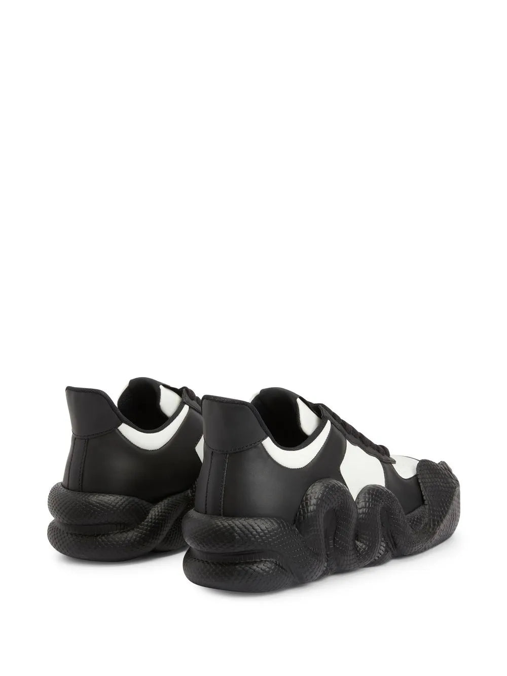 Giuseppe Zanotti Cobras Snake-Trimmed Low-Top Sneakers