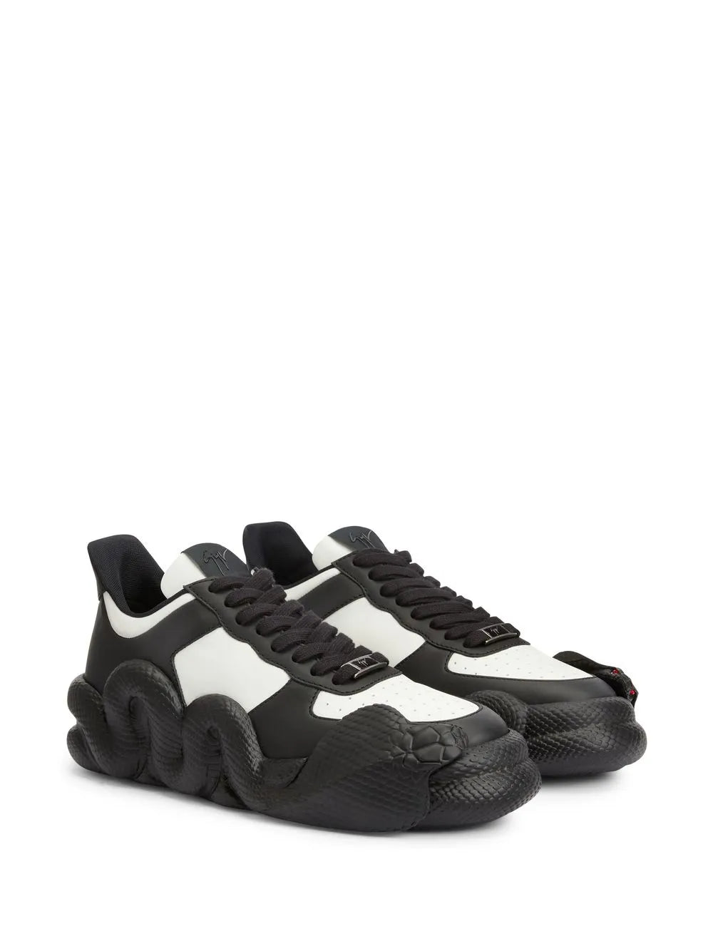 Giuseppe Zanotti Cobras Snake-Trimmed Low-Top Sneakers