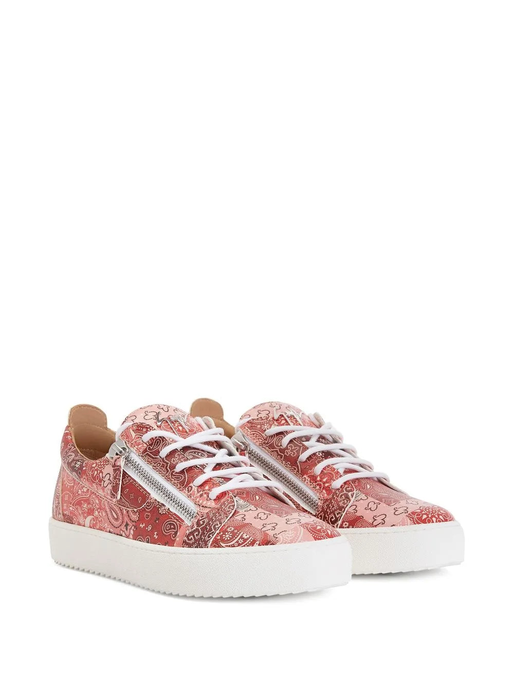 Giuseppe Zanotti Frankie Double-Zip Low-Top Sneakers