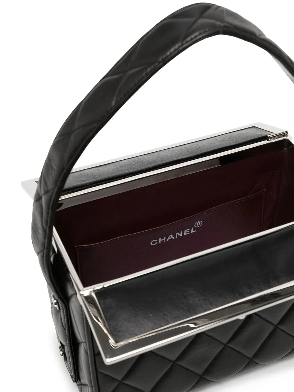 Pre-OwnedCHANEL Pre-Owned1997 diamond-quilted metal frame handbag