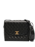 Pre-OwnedCHANEL Pre-Owned1992 CC Turn-lock diamond-quilted shoulder bag
