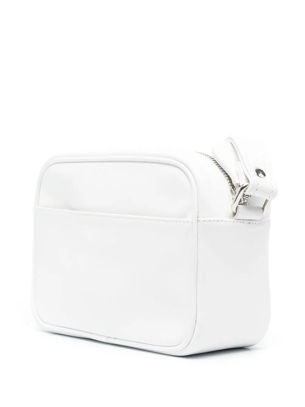 Courrègeslogo-patch leather camera bag