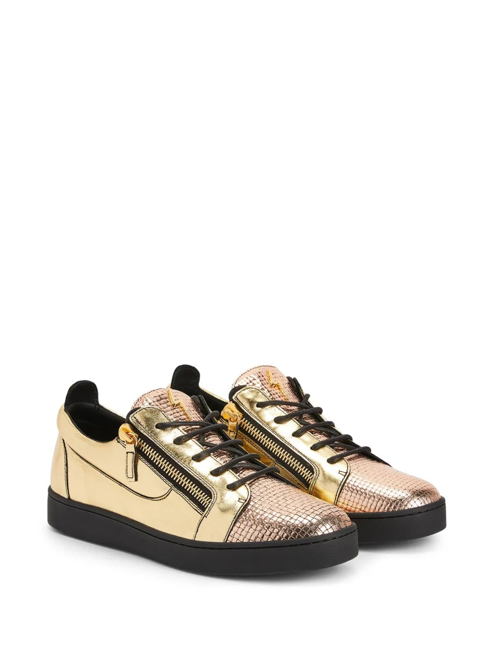 Giuseppe Zanotti Frankie Double-Zip Low-Top Sneakers