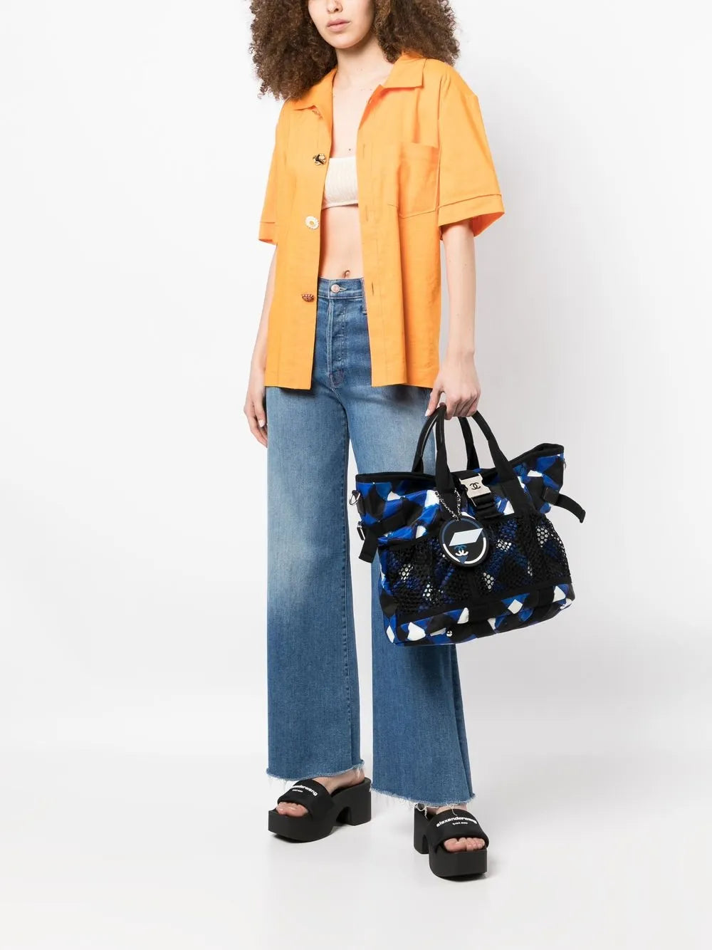 Pre-OwnedCHANEL Pre-Owned2015-2016 CC diamond-pattern tote bag