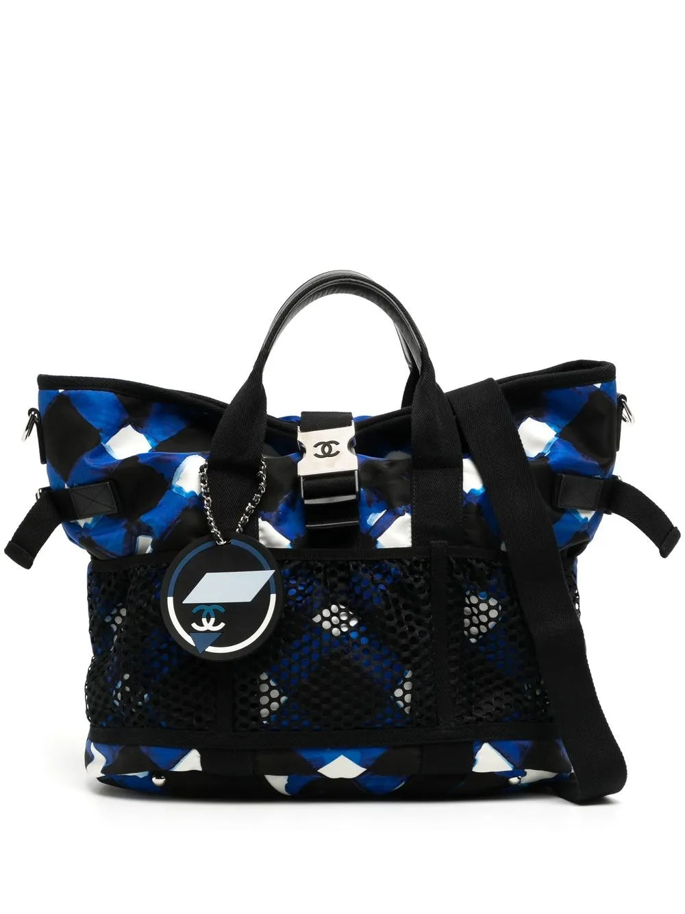 Pre-OwnedCHANEL Pre-Owned2015-2016 CC diamond-pattern tote bag