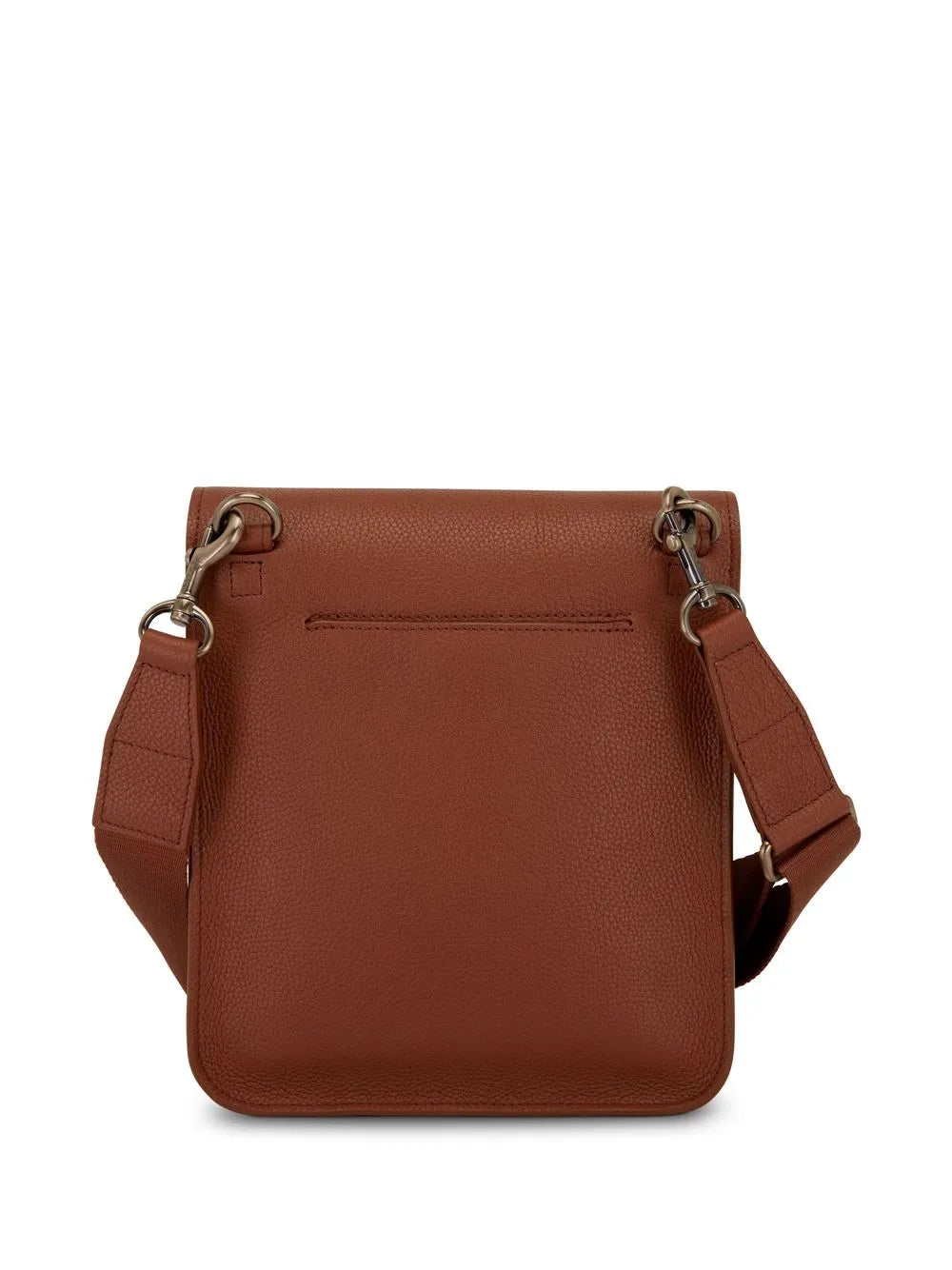 Akristwist-lock leather crossbody bag