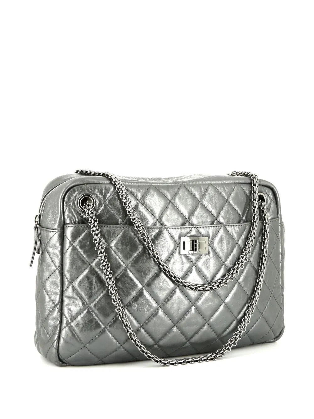Pre-OwnedCHANEL Pre-Owned2008 Mademoiselle Reissue zipped shoulder bag