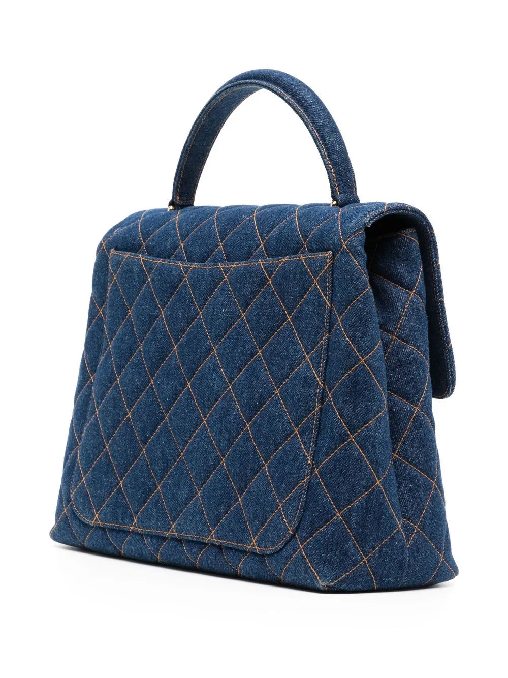 Pre-OwnedCHANEL Pre-Owned1997 medium diamond-quilted denim handbag