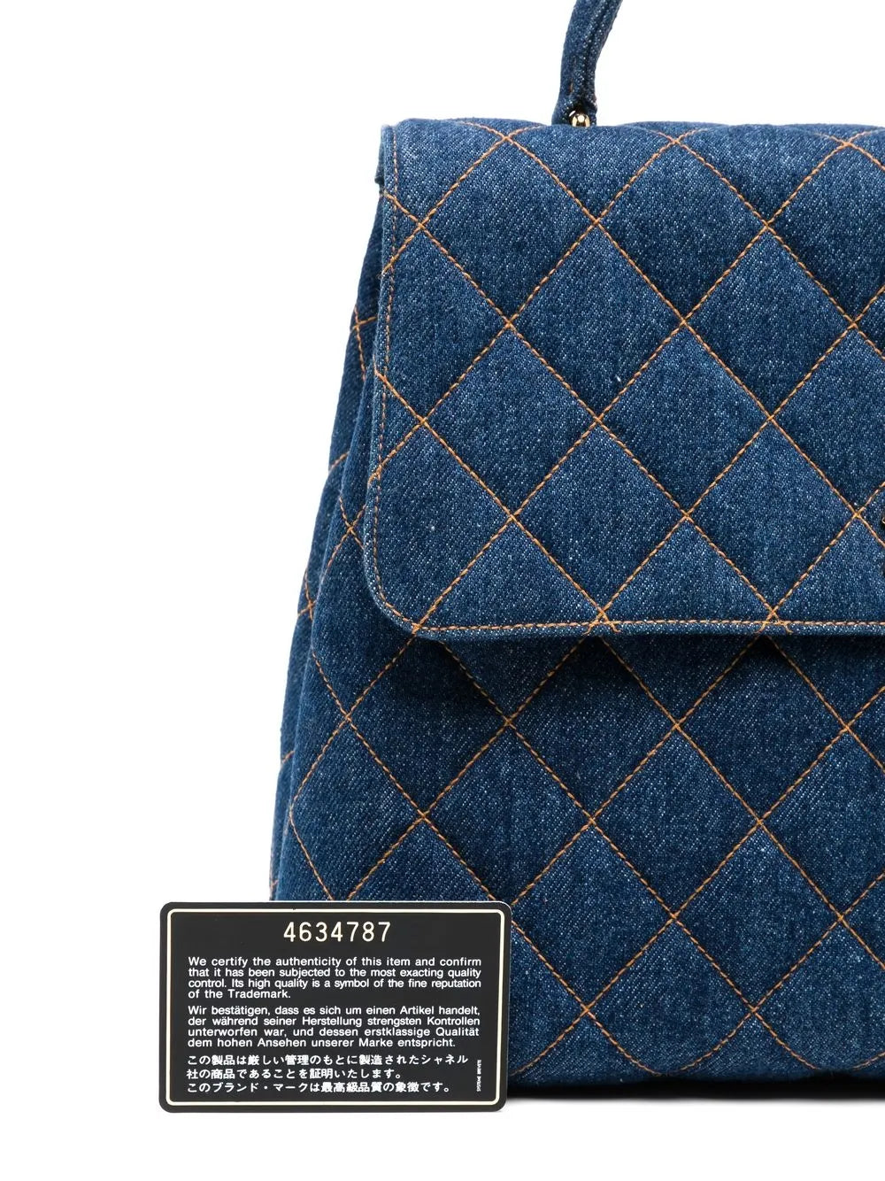 Pre-OwnedCHANEL Pre-Owned1997 medium diamond-quilted denim handbag