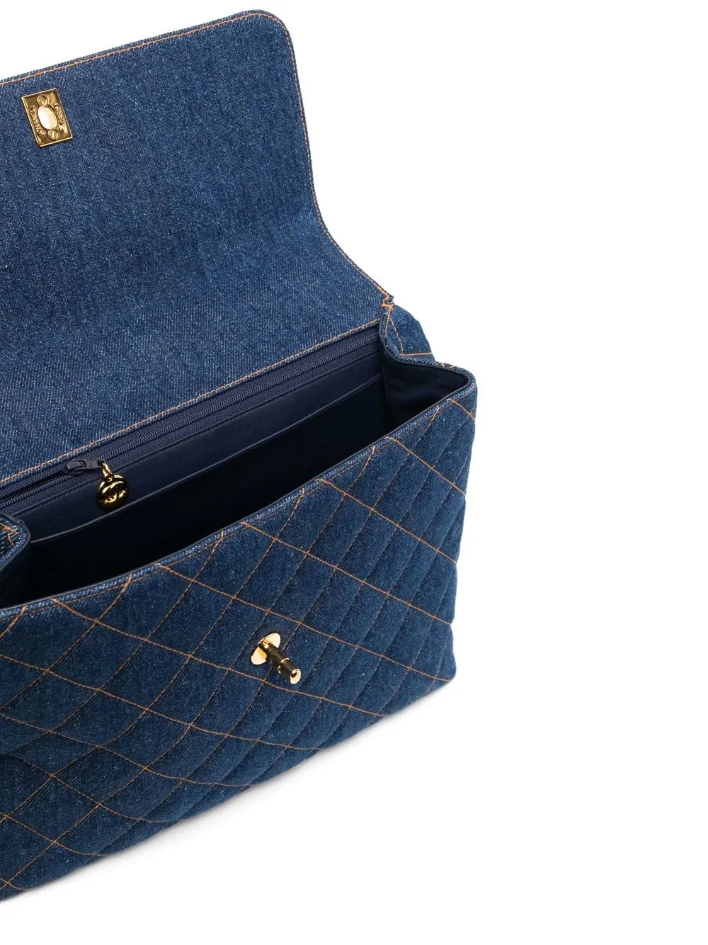 Pre-OwnedCHANEL Pre-Owned1997 medium diamond-quilted denim handbag