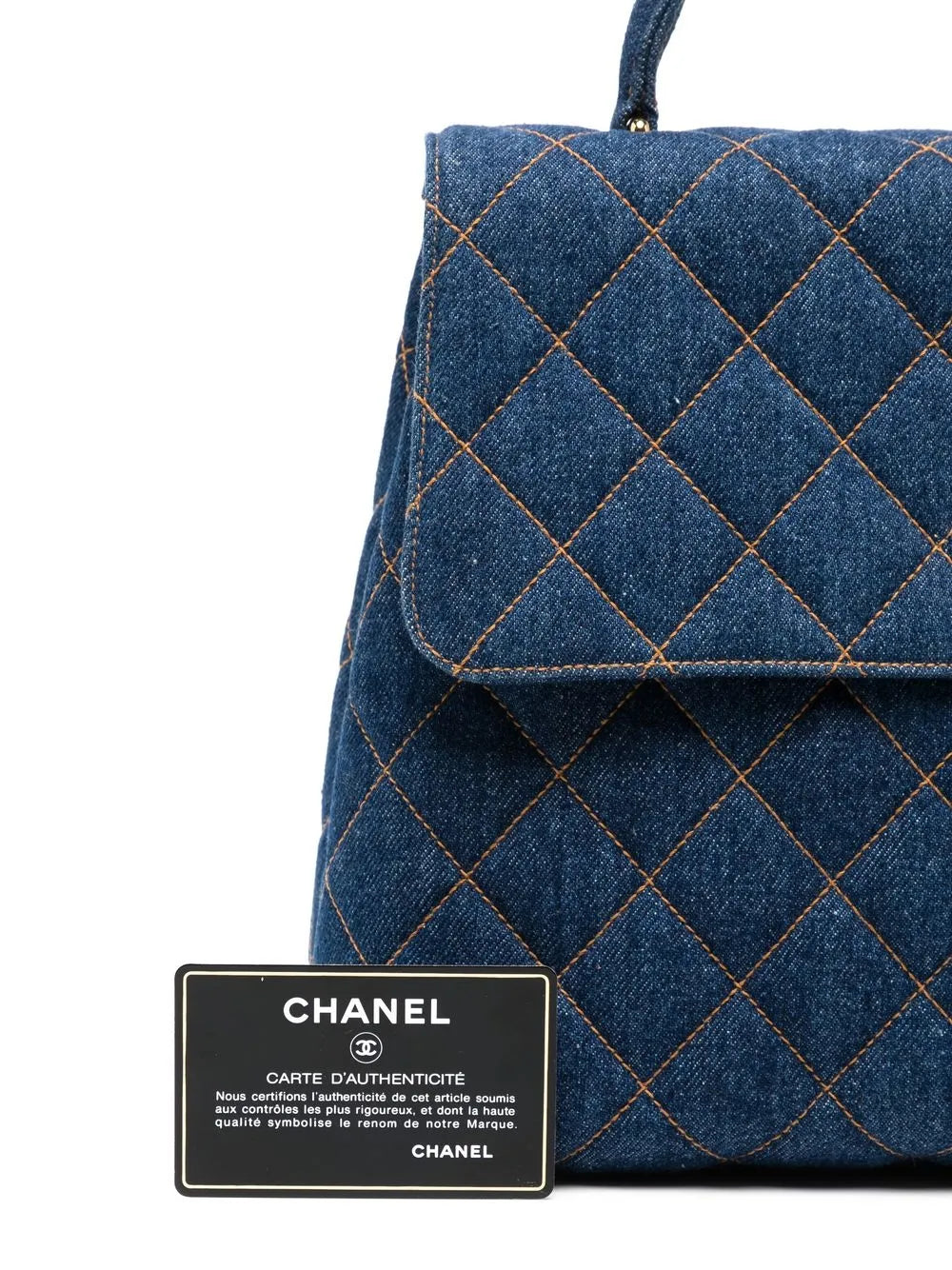 Pre-OwnedCHANEL Pre-Owned1997 medium diamond-quilted denim handbag