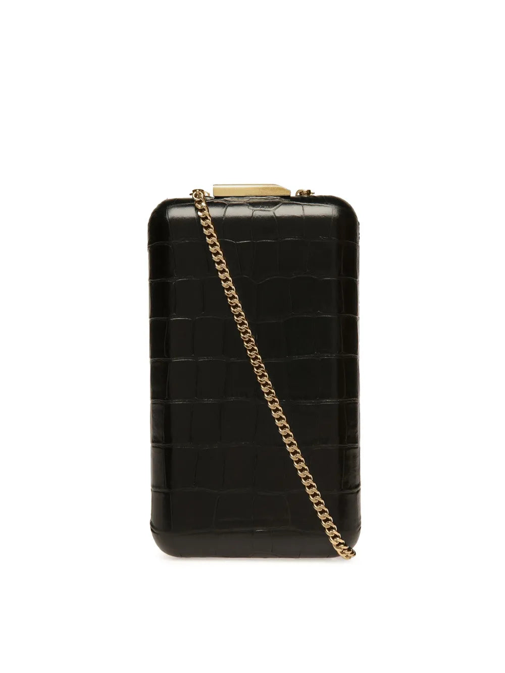 Ballyembossed crocodile-effect clutch bag