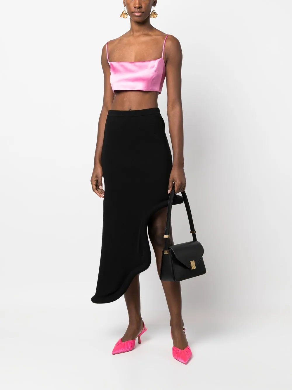 Lanvinstudded leather shoulder bag