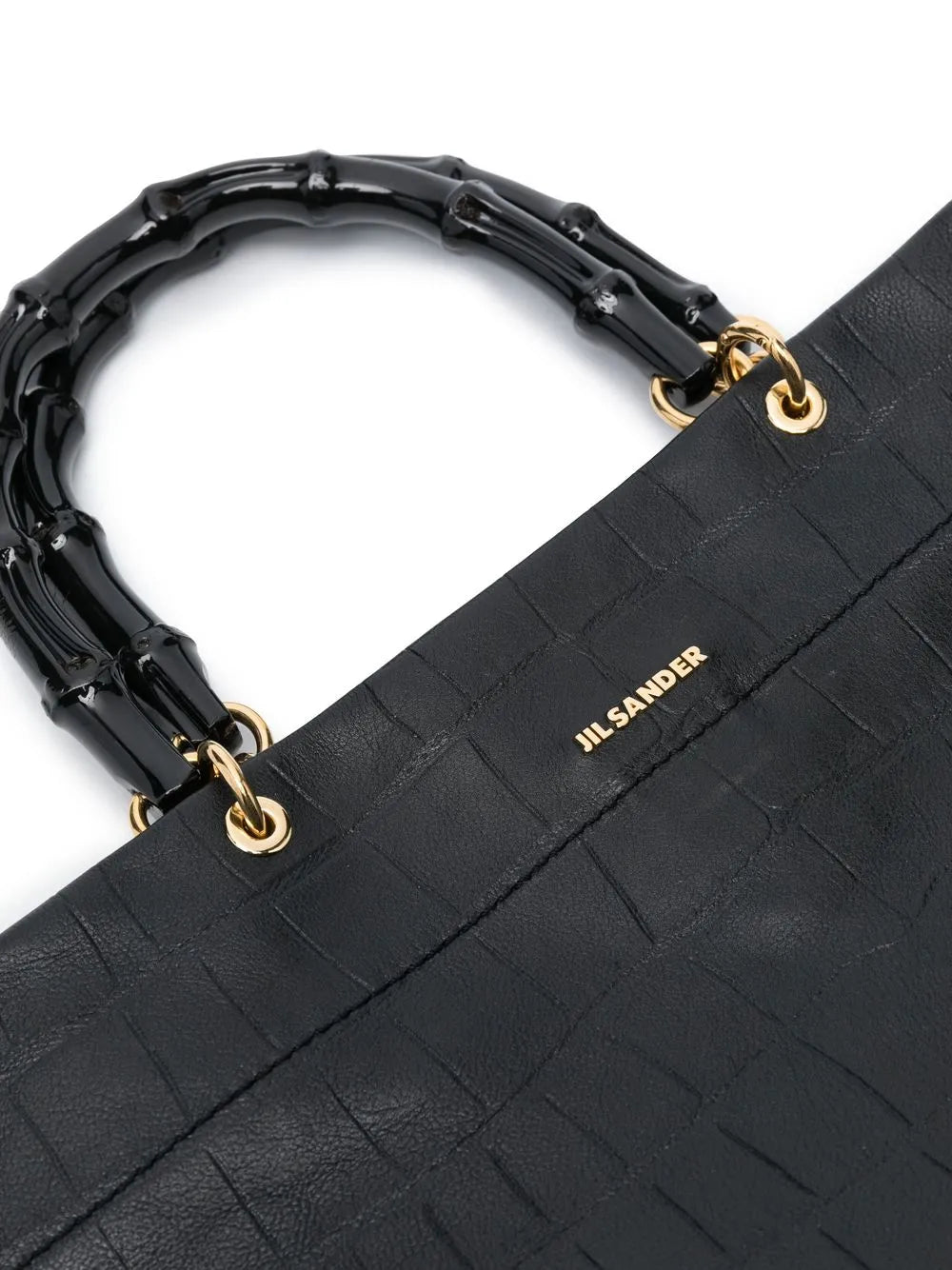 Jil Sandercrocodile-effect leather tote