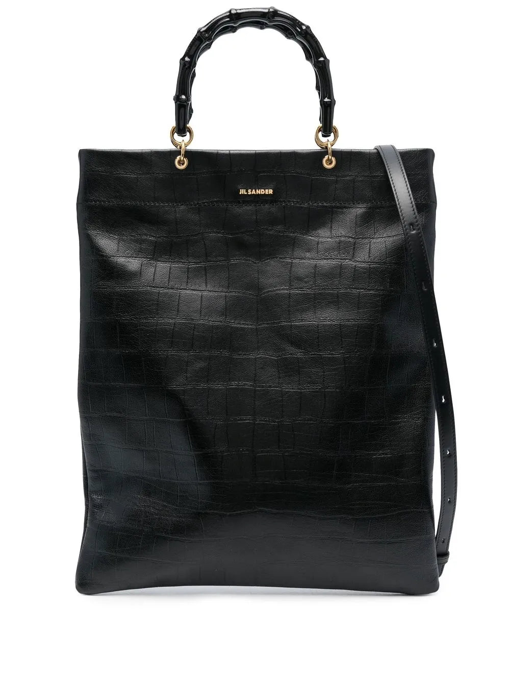 Jil Sandercrocodile-effect leather tote
