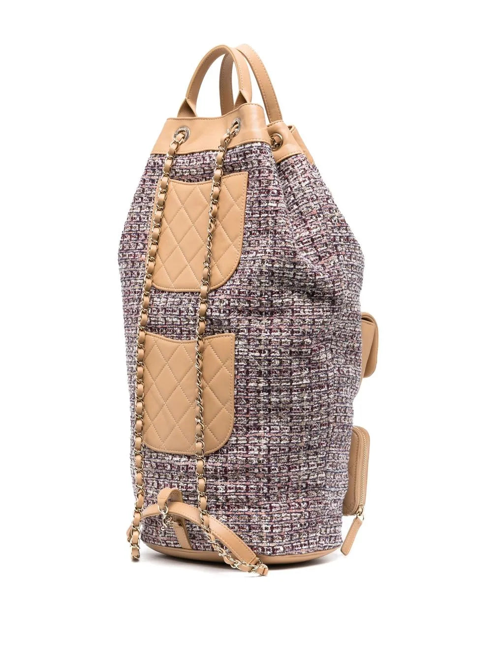 Pre-OwnedCHANEL Pre-Owned2019 multi-pocket tweed backpack