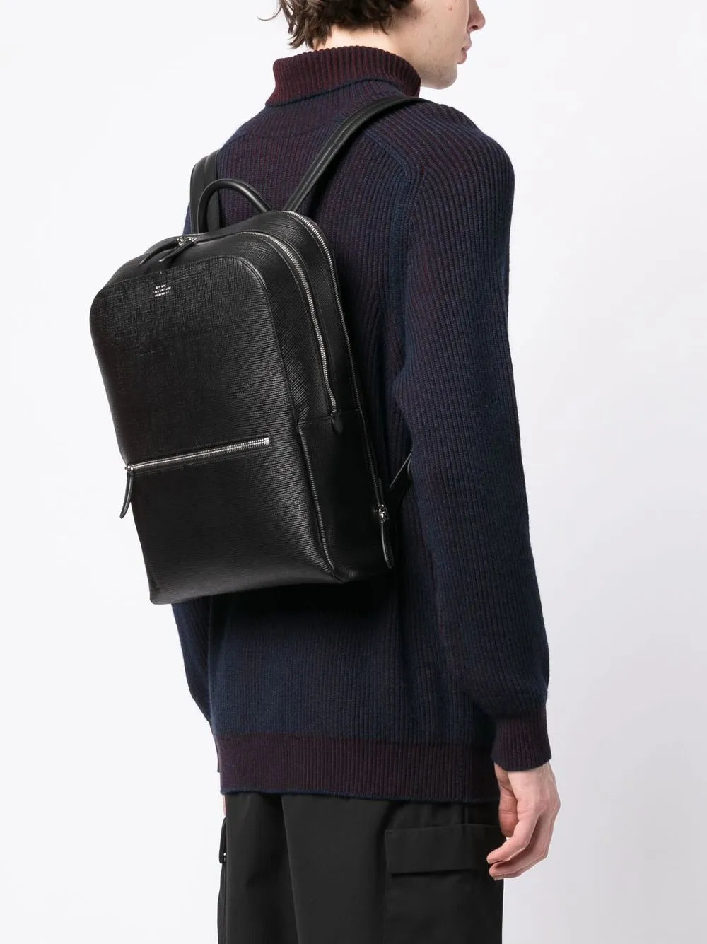 Smythsongrained-calf leather backpack
