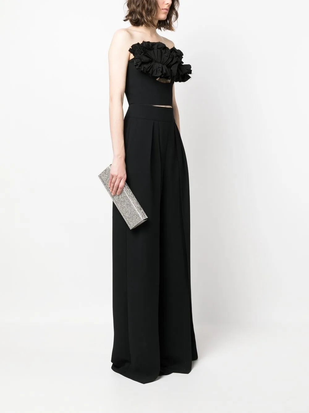 Amina MuaddiPaloma crystal-embellished clutch bag