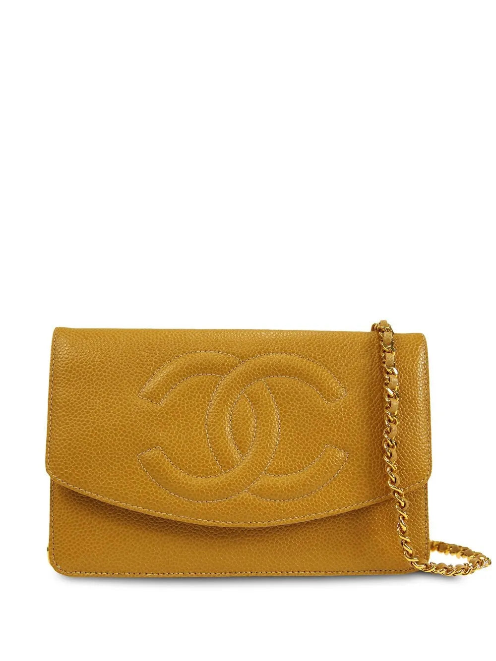 Pre-OwnedCHANEL Pre-Owned1997 CC logo-embossed chain wallet
