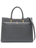 Thom Brownepebble grain leather tote bag