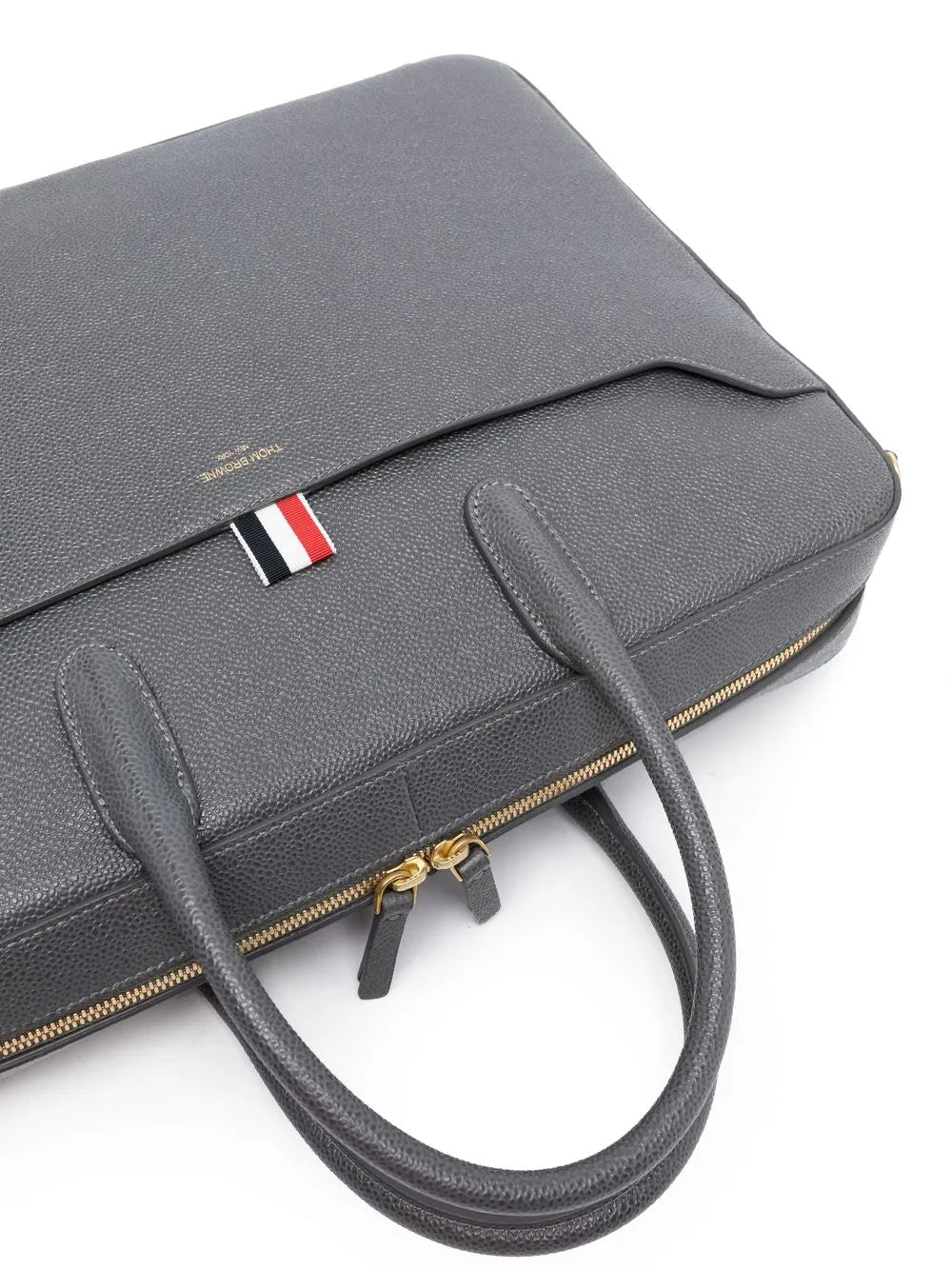 Thom Brownepebble grain-leather business bag