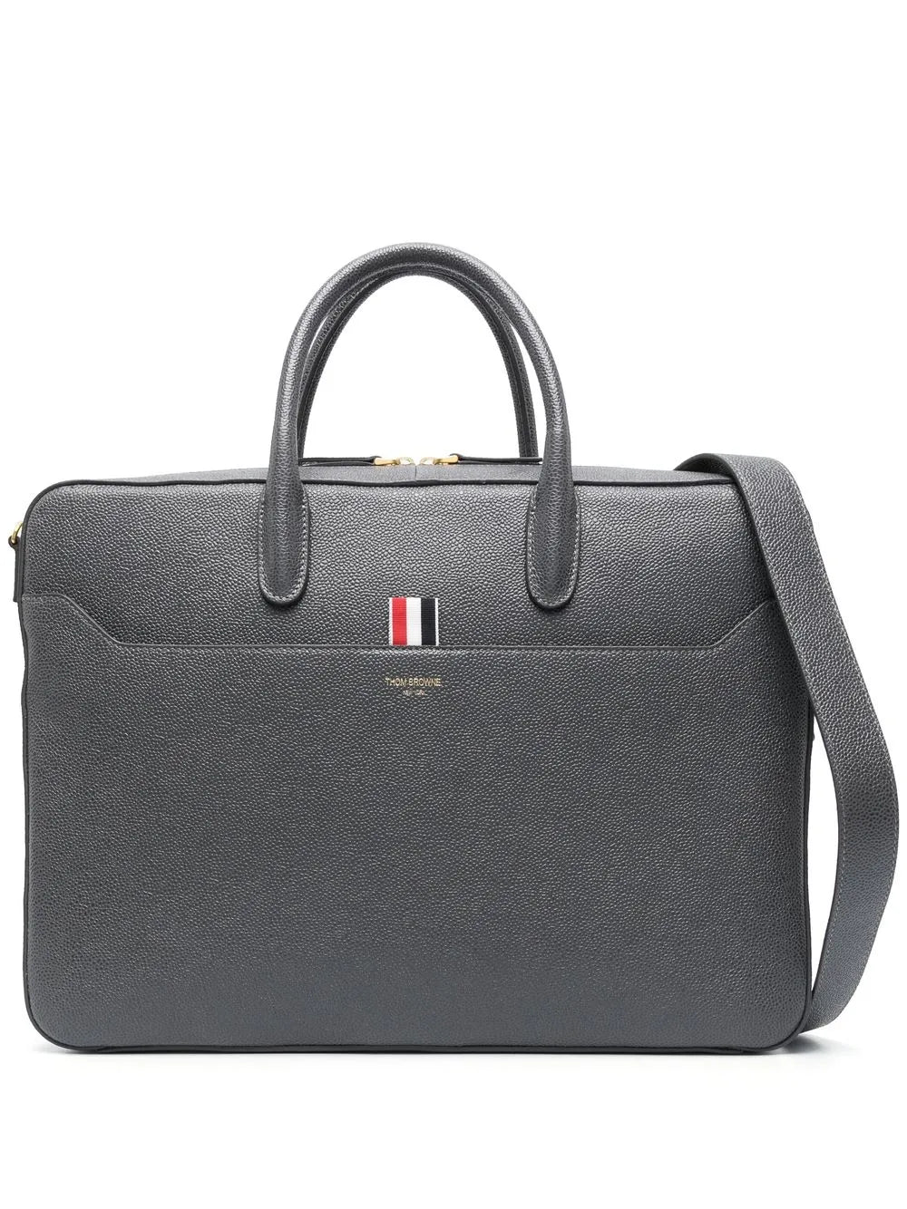 Thom Brownepebble grain-leather business bag