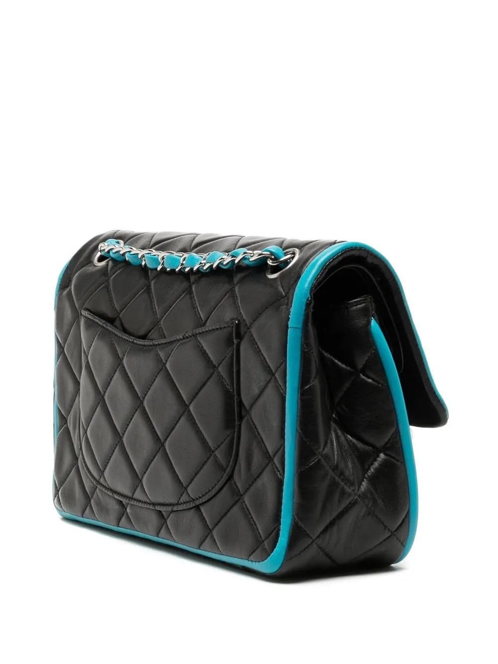 Pre-OwnedCHANEL Pre-Owned2007-2008 Double Flap Bicolour shoulder bag