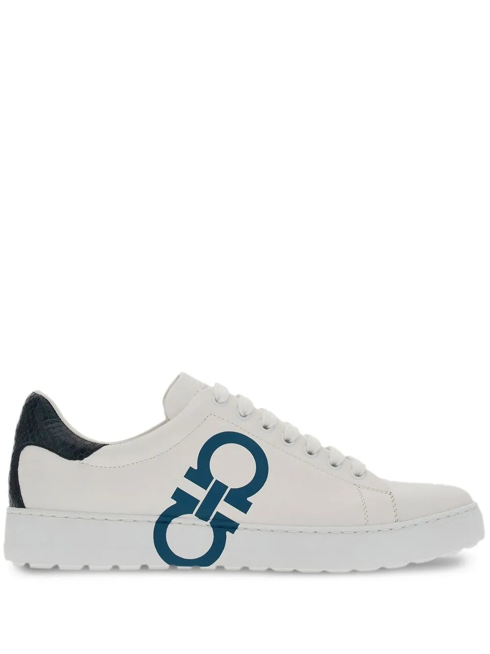 Ferragamo Gancini-Print Low-Top Sneakers