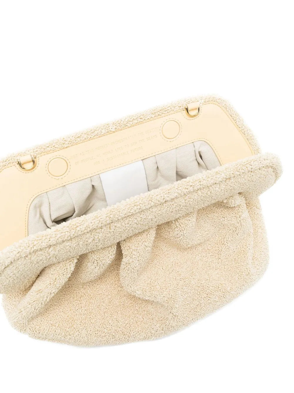 Themoir?e-fur clutch bag