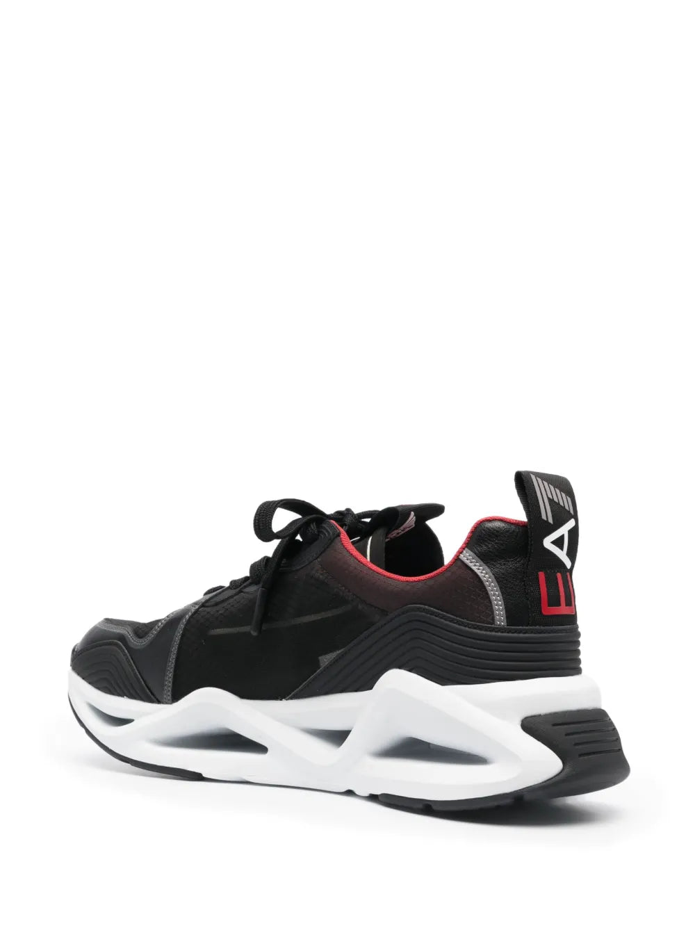 Ea7 Emporio Armani Mesh-Panelled Low-Top Sneakers