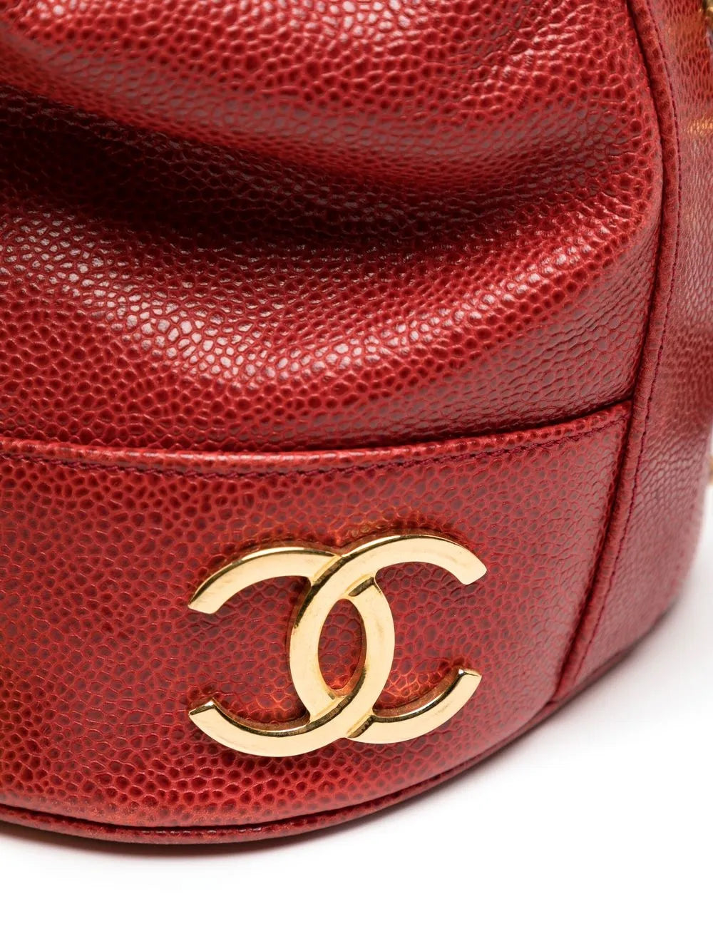 Pre-OwnedCHANEL Pre-Owned1992 Triple CC drawstring bucket bag