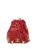 Pre-OwnedCHANEL Pre-Owned1992 Triple CC drawstring bucket bag