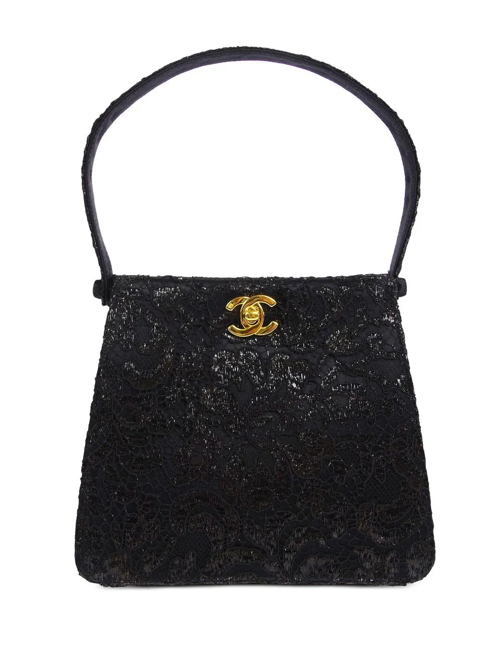 Pre-OwnedCHANEL Pre-Owned1998 Both Sides lace shoulder bag