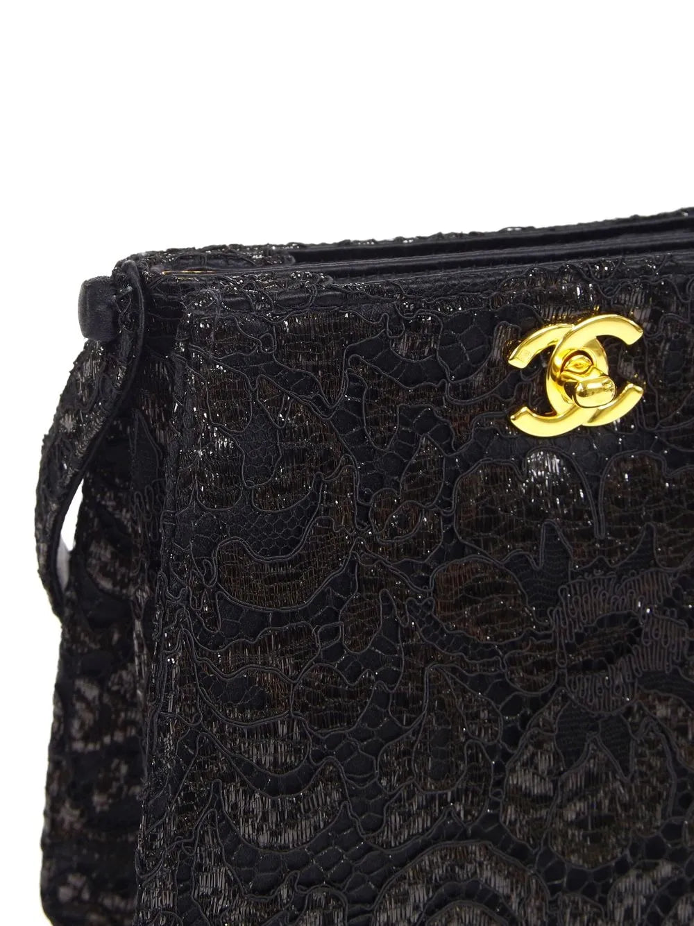 Pre-OwnedCHANEL Pre-Owned1998 Both Sides lace shoulder bag