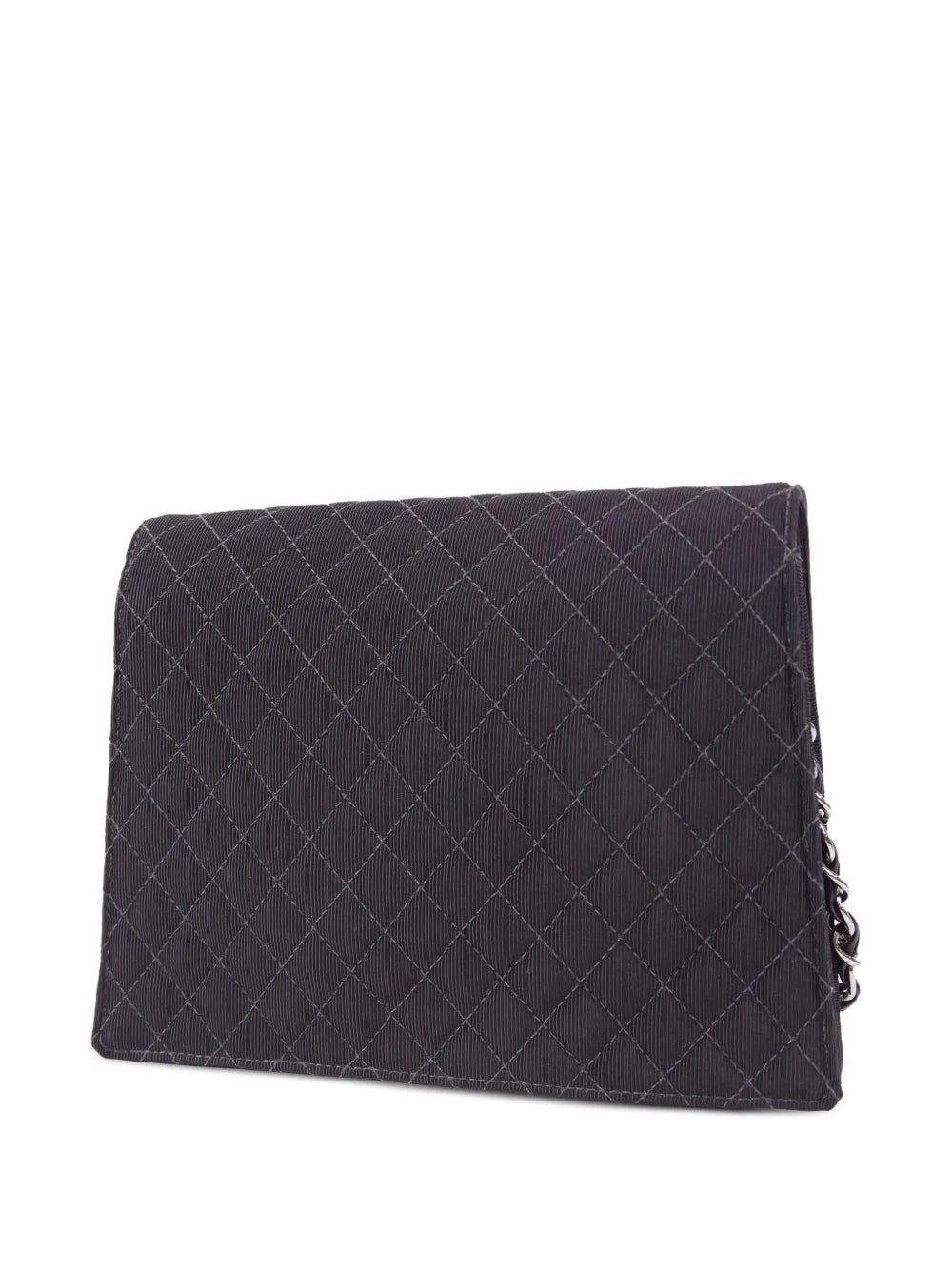 Pre-OwnedCHANEL Pre-Owned2005 emblem-patch denim shoulder bag