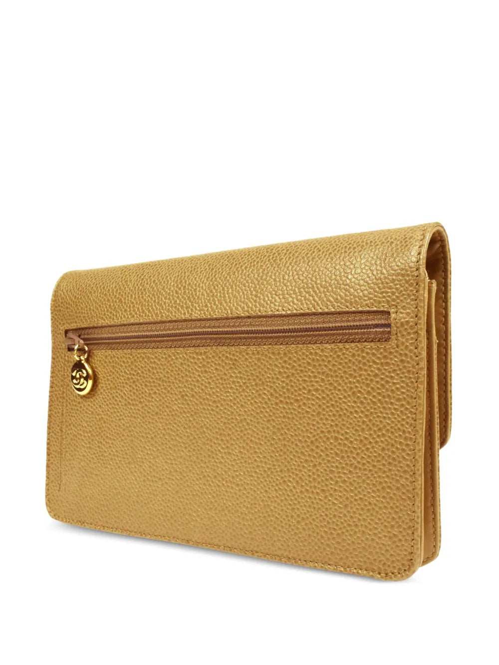 Pre-OwnedCHANEL Pre-Owned1997 CC stitch wallet-on-chain