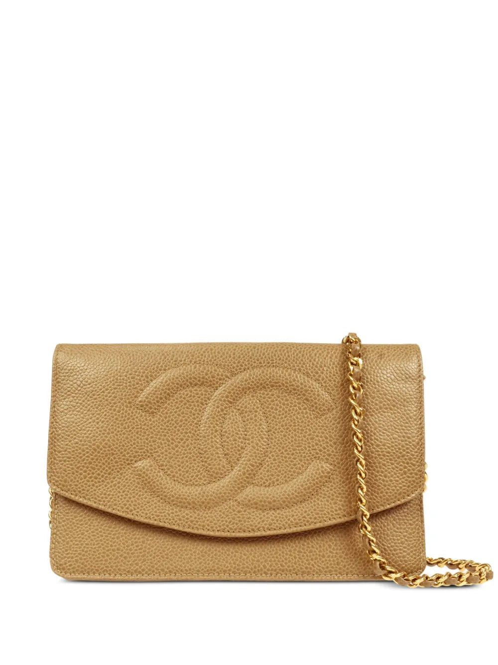 Pre-OwnedCHANEL Pre-Owned1997 CC stitch wallet-on-chain