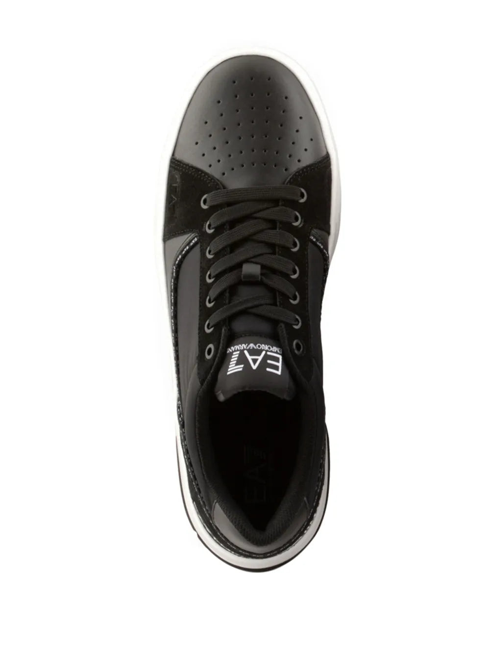 Ea7 Emporio Armani Lace-Up Leather Sneakers