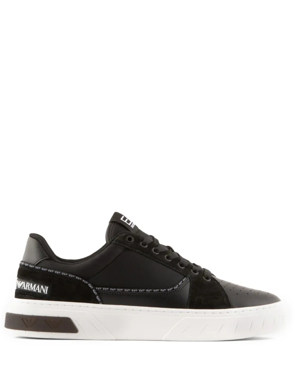 Ea7 Emporio Armani Lace-Up Leather Sneakers