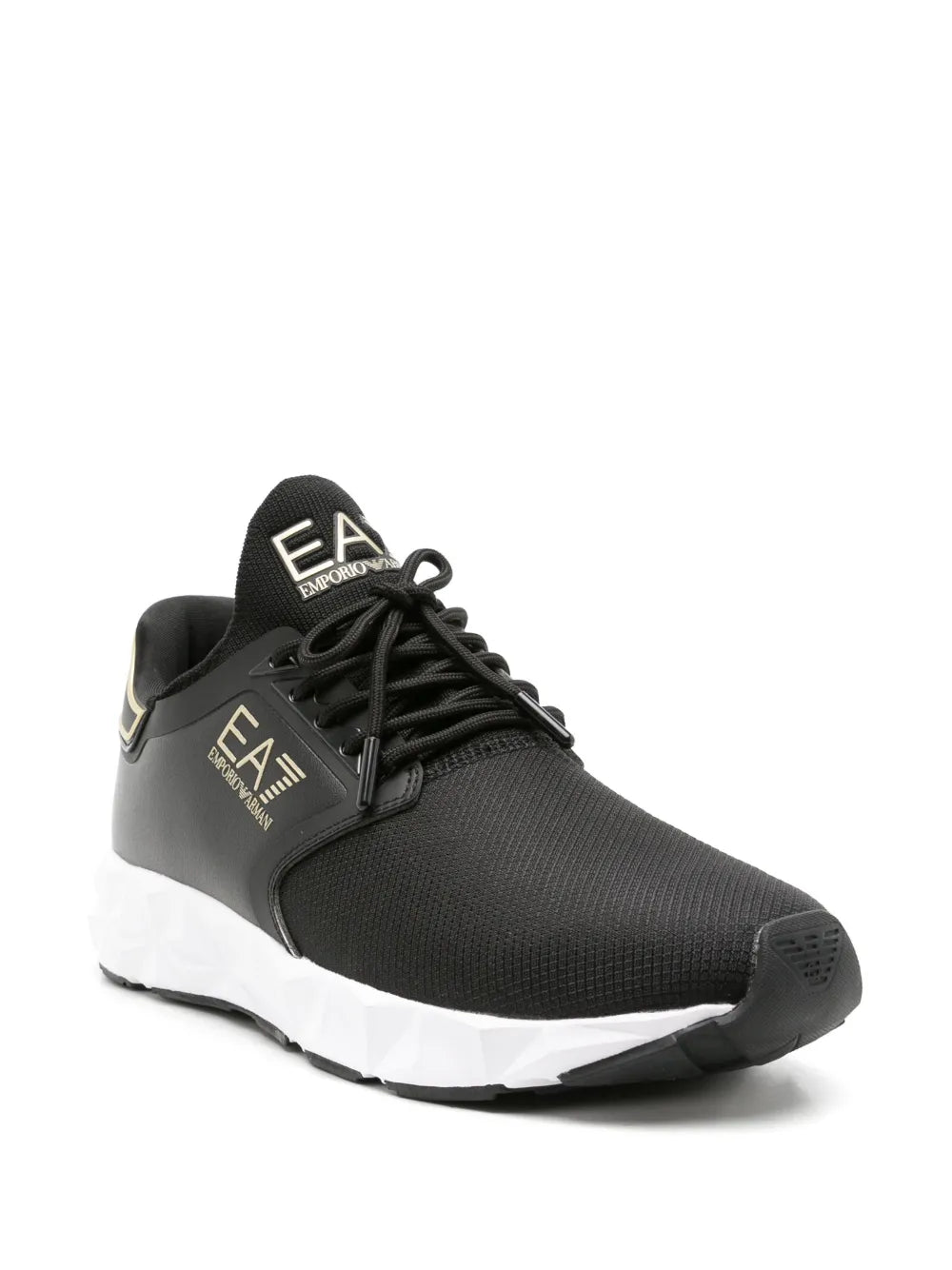 Ea7 Emporio Armani Logo-Print Mesh Sneakers