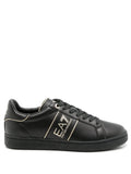 Ea7 Emporio Armani Leather Low-Top Sneakers