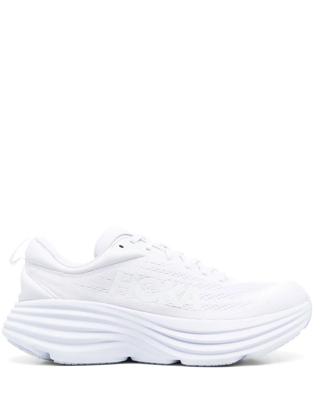 Hoka Bondi 8 Logo-Print Lace-Up Sneakers