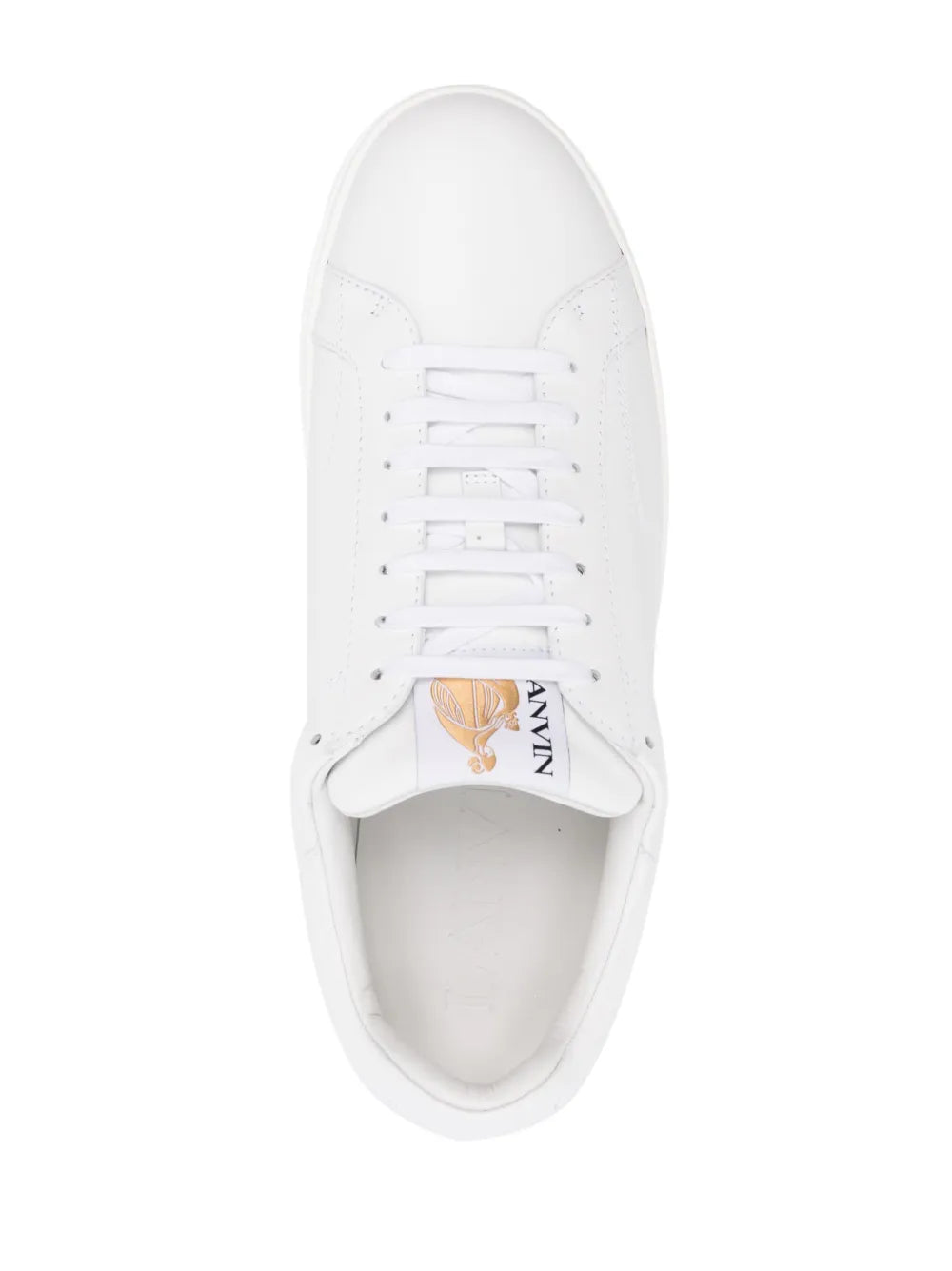 Lanvin Ddb0 Low-Top Leather Sneakers