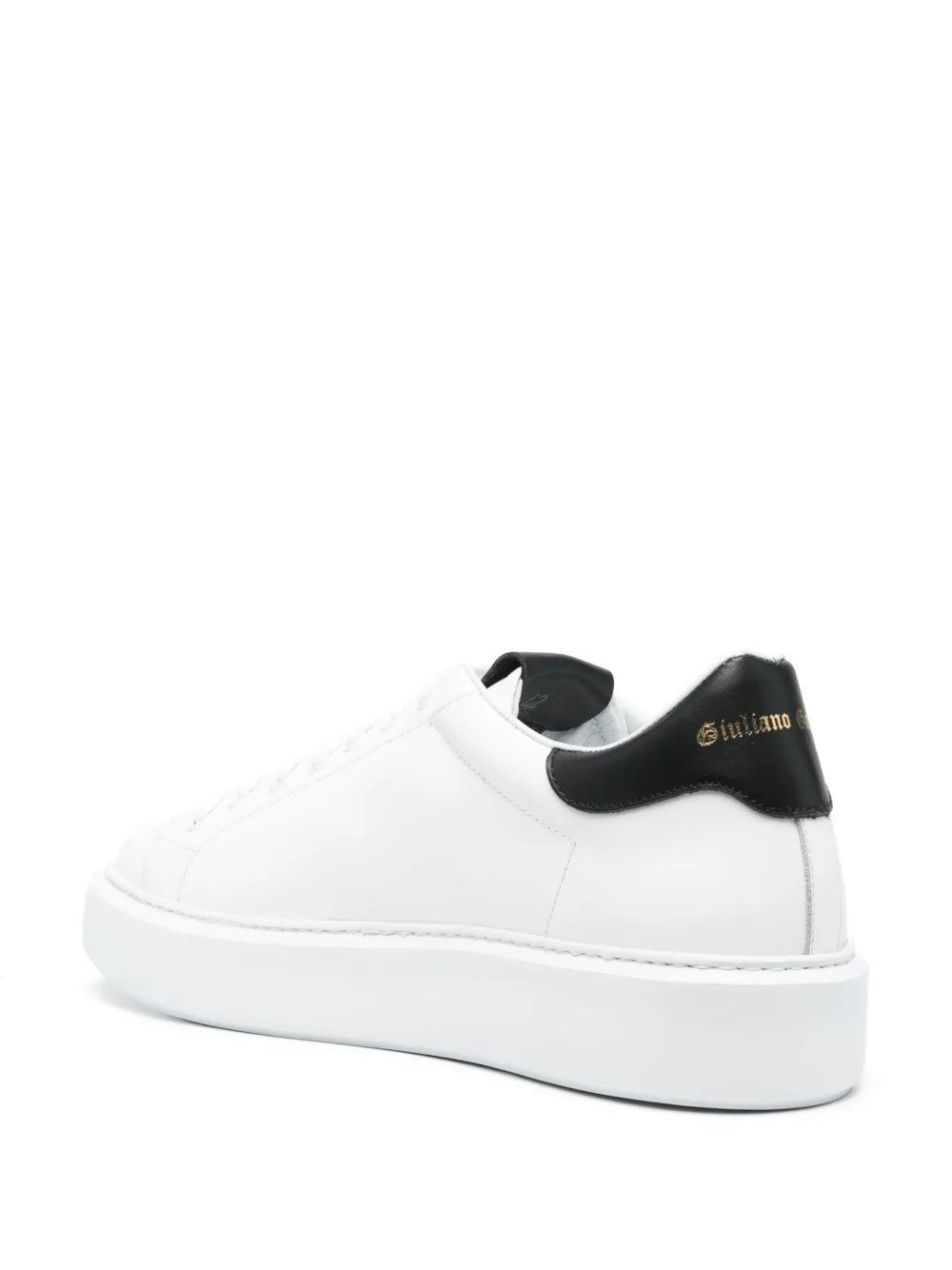 Giuliano Galiano Contrasting-Detail Leather Sneakers