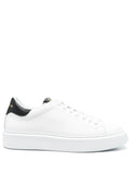 Giuliano Galiano Contrasting-Detail Leather Sneakers