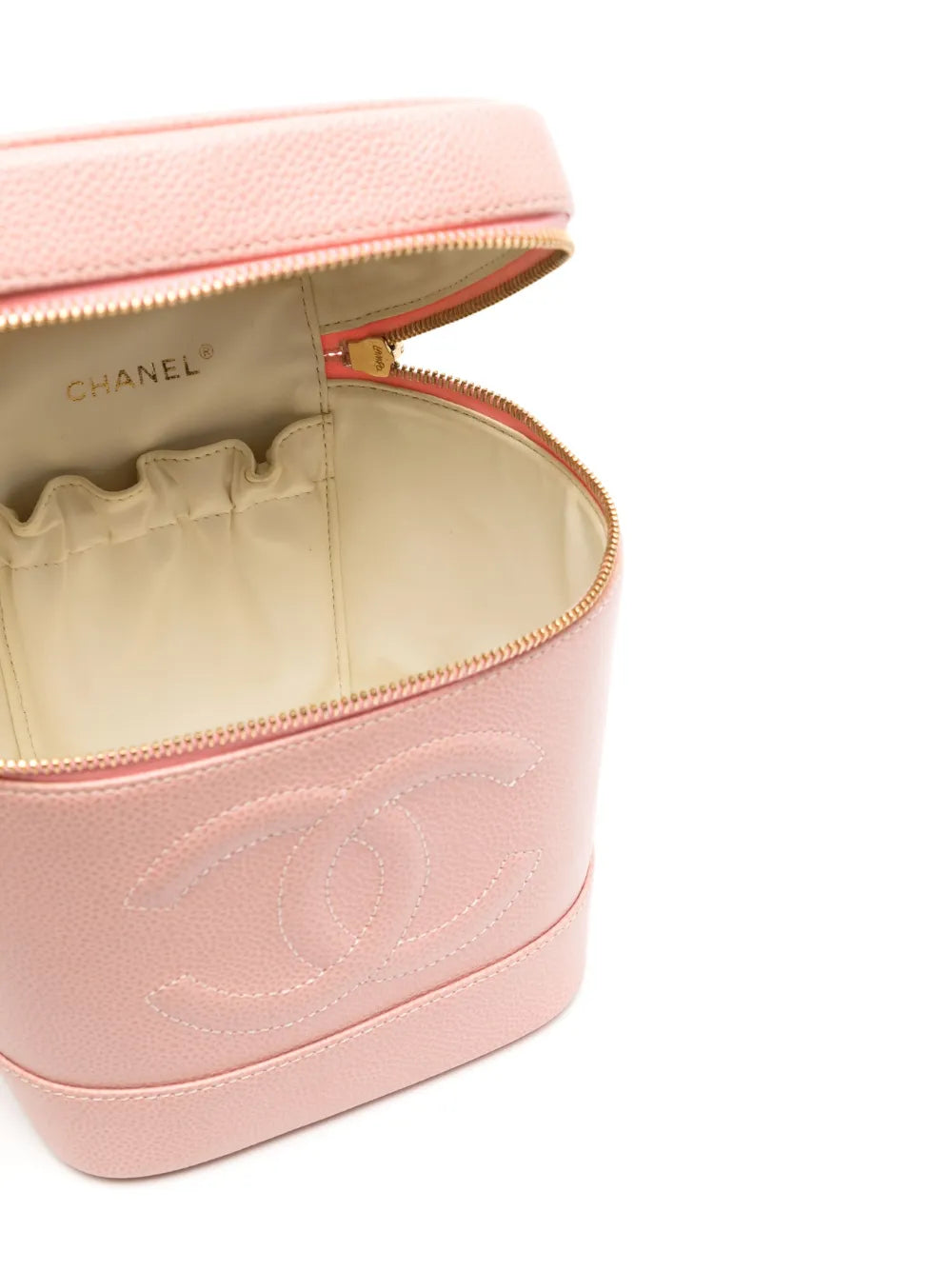 Pre-OwnedCHANEL Pre-Owned2003 CC logo-embossed vanity bag