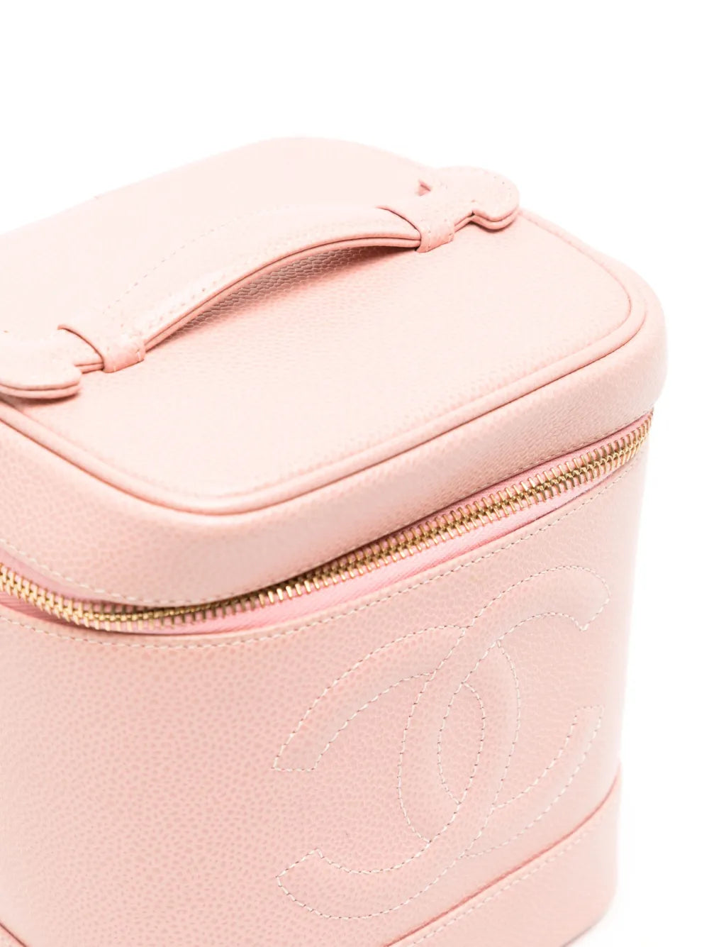 Pre-OwnedCHANEL Pre-Owned2003 CC logo-embossed vanity bag
