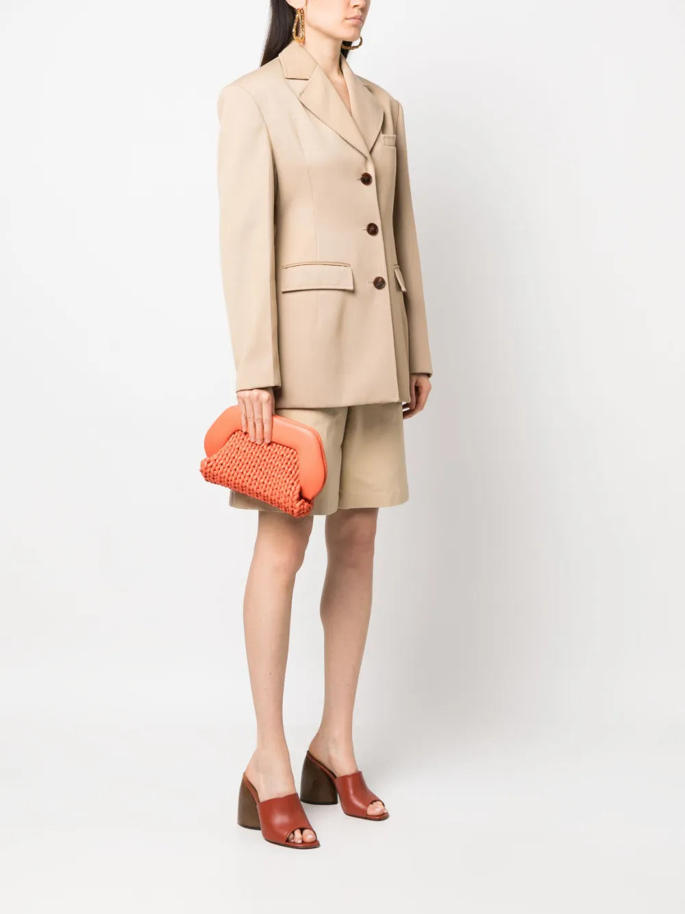 Themoir?nterwoven braided shoulder bag
