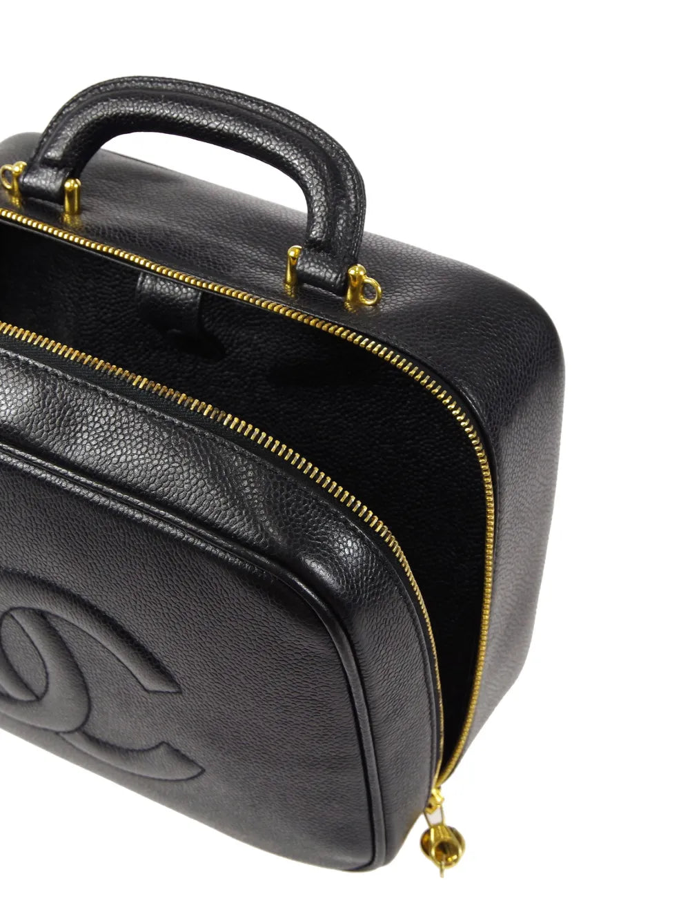 Pre-OwnedCHANEL Pre-Owned1997 CC logo-embossed two-way vanity bag