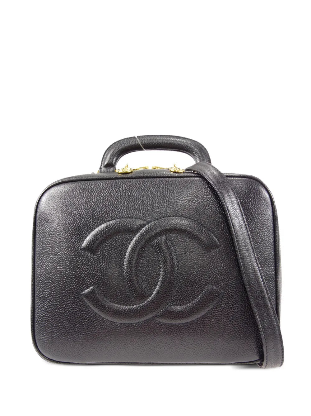 Pre-OwnedCHANEL Pre-Owned1997 CC logo-embossed two-way vanity bag